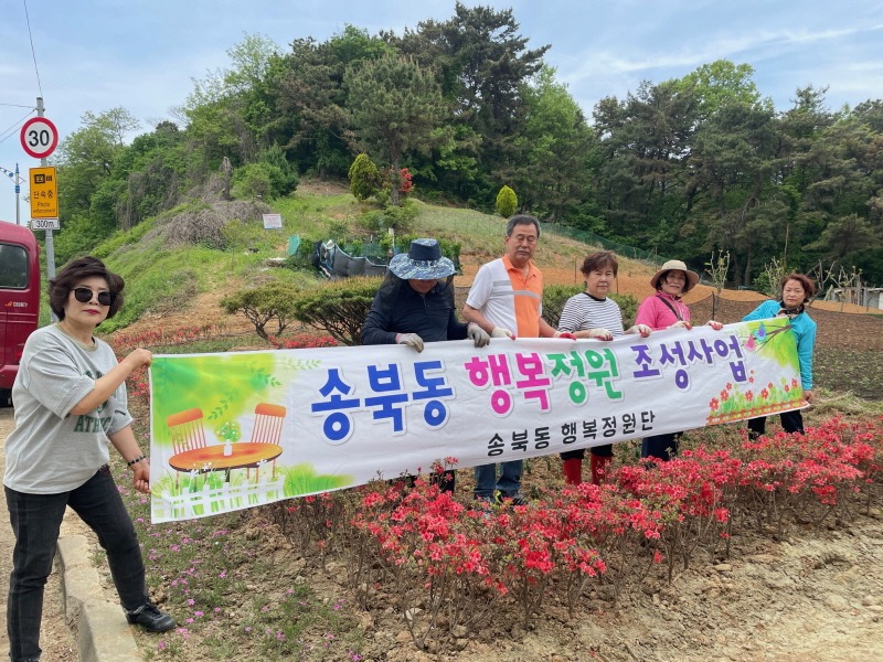 [크기변환]10 평택시 송북동 방치된 공유지에 향긋한 꽃내음 가득.JPG