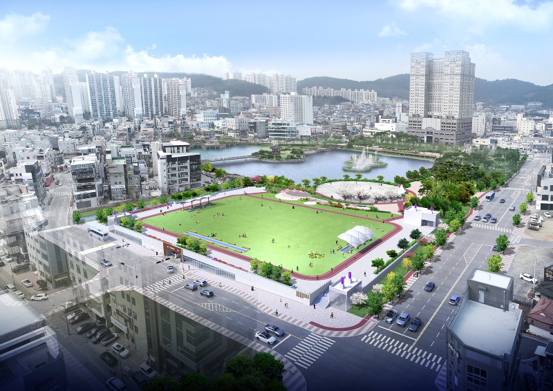 1. 중앙호수공원에 조성될 초록광장·공영주차장 조감도.jpg