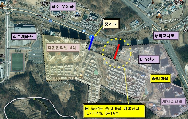01-1 청주시, 율량동 중리마을 진입도로 개설 착공_사진(위치도).JPG