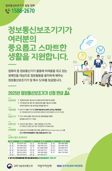 김해시, 장애인 정보통신보조기기 보급 신청