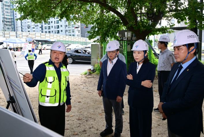 최호정 의장, 서부간선도로 공사 현장 방문…“시민 불편 최소화”