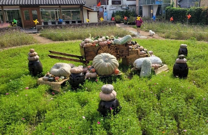 행궁동 105-8 일원 ‘북지터’에 조성된 ‘호박 포토존’