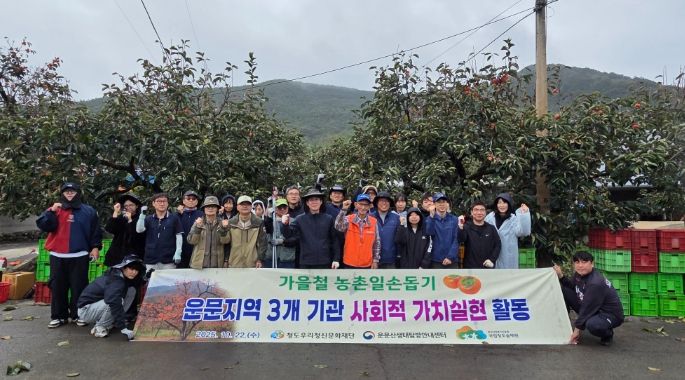 청도반시 수확으로 ‘사회적 가치 실현’ 앞장