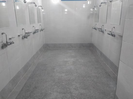 남동국민체육센터, 샤워실 바닥 시설 개선