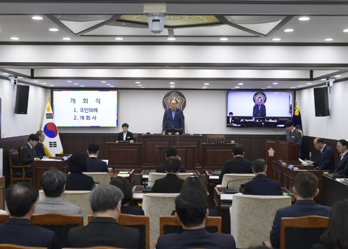 제341회 동두천시의회 임시회 개회