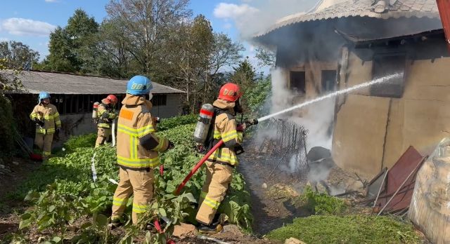 홍성소방서, 신속한 대응으로 주택화재 초기진압