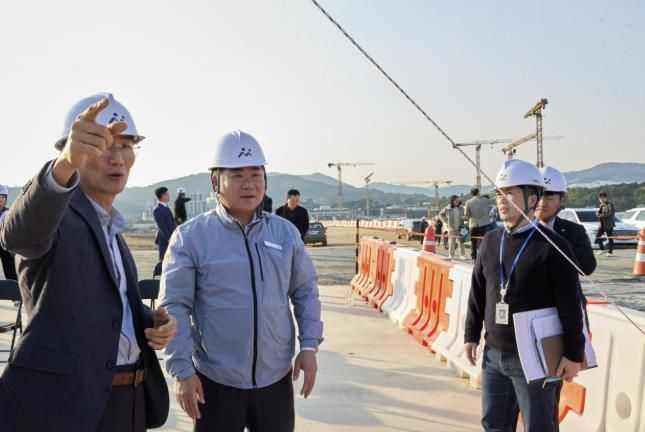 오세현 아산시장 센트럴시티 현장방문