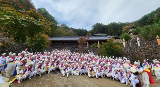 거창군풍물패연합, 마고성‧삼성궁 2025년 천제 터밟기굿 참가