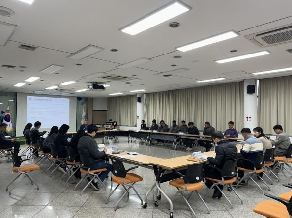 안산도시공사 본사에서 진행 중인 기능연속성 계획 훈련 모습. (사진=안산도시공사 제공)