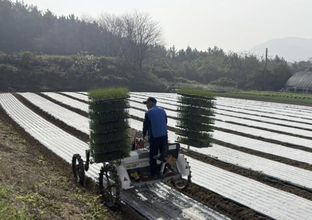 7일 태안읍 도내리에서 진행된 시연회 모습.