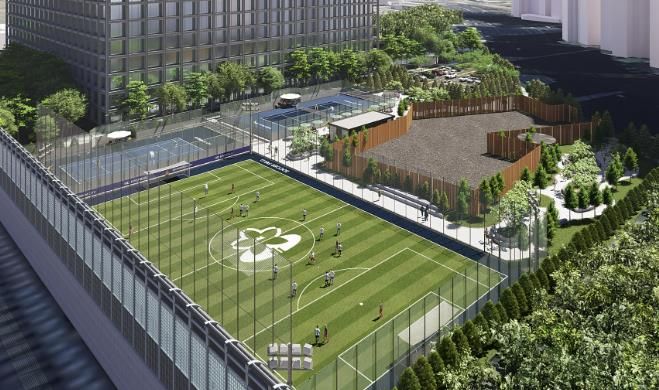 정자동 제설차량기지 체육시설 조감도