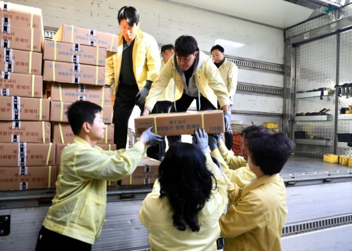 충북교육청, 도내 5개 시험지구 2026 수능 문답지 도착