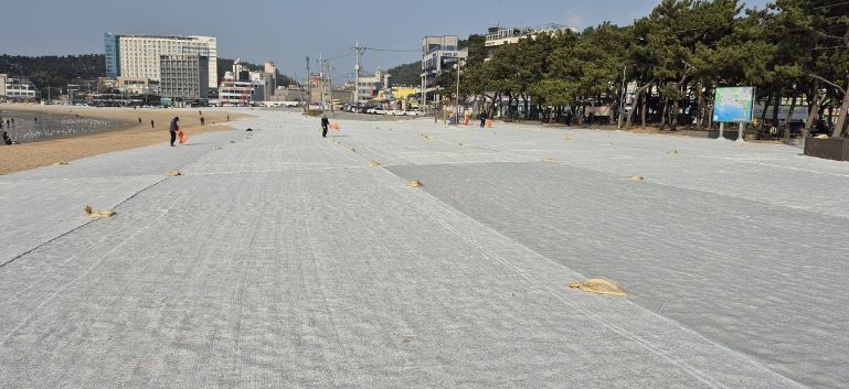 2025년 을왕리 해수욕장 비사방지막 설치