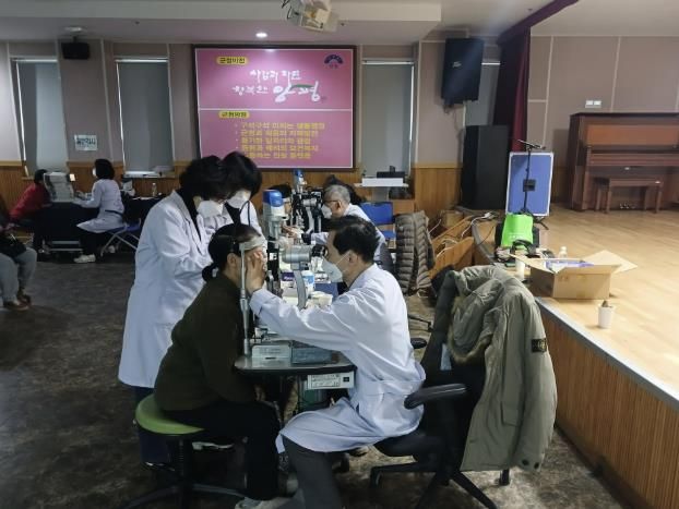 양평군, 양동면 찾아가는 노인 안검진 실시