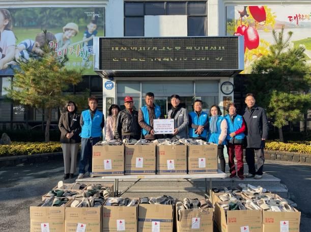 바르게살기운동 개군면 위원회, 양평군 개군면 경로당에 슬리퍼 500개 기탁