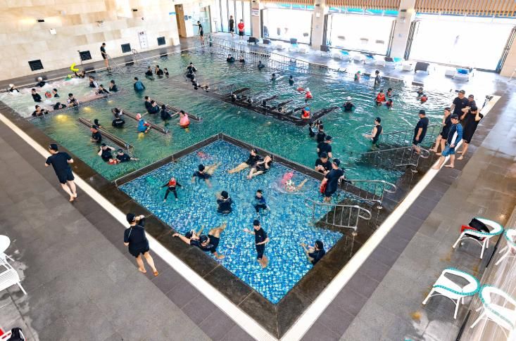 완도해양치유센터(1층 딸라소풀 전경)