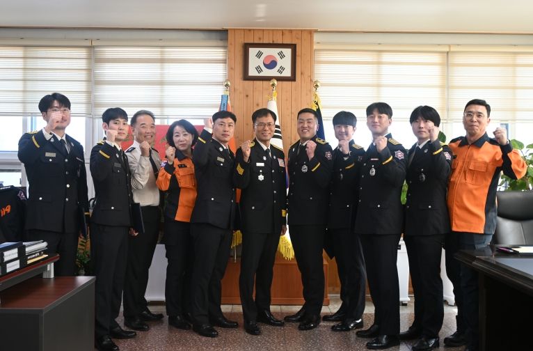 해남소방서, 소방공무원 승진자 임용장 수여식 가져