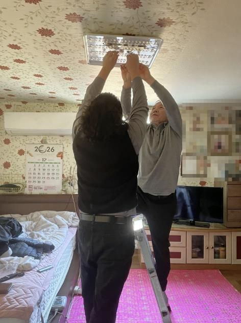 동두천시 생연1동, 스마트 복지서비스 원격 조정 가능 LED 조명등 설치