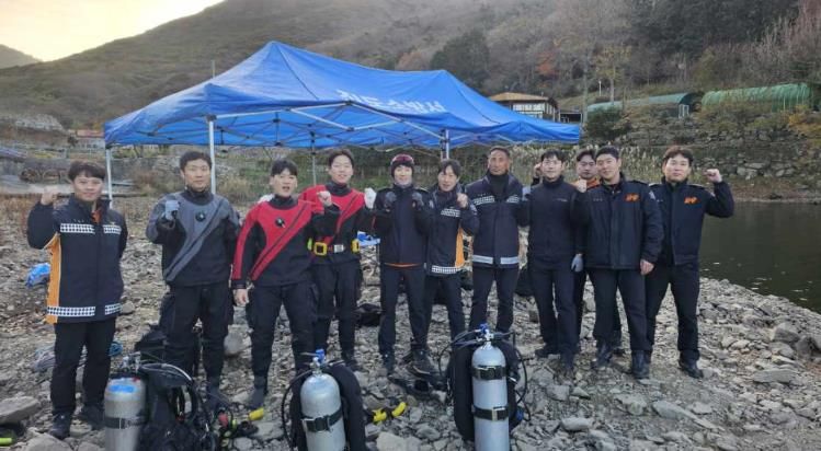 진도소방서, 혹한기 대비 동계 수난구조훈련 실시