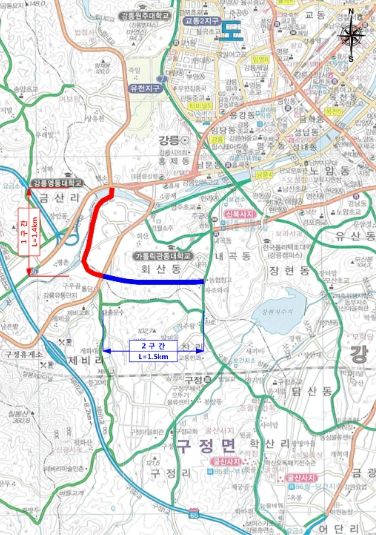 강릉시, 회산지구 교통난 해소 위한 강변 우회도로 개설 추진