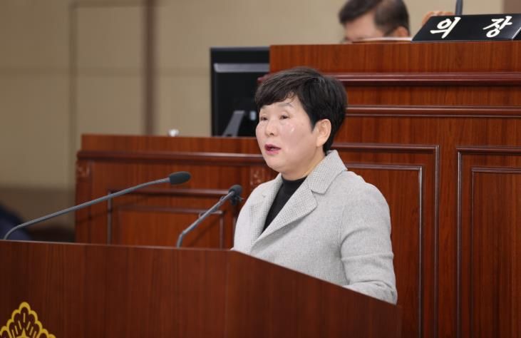 상주시의회, 신순화 의원 5분 자유발언