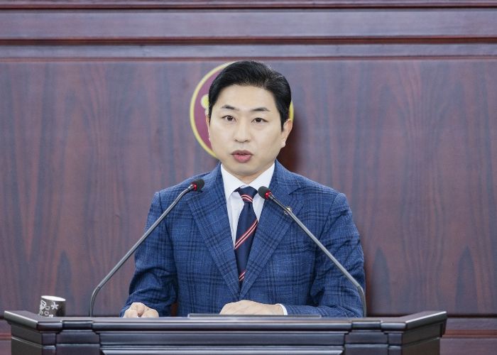 김종복 의원 5분발언모습