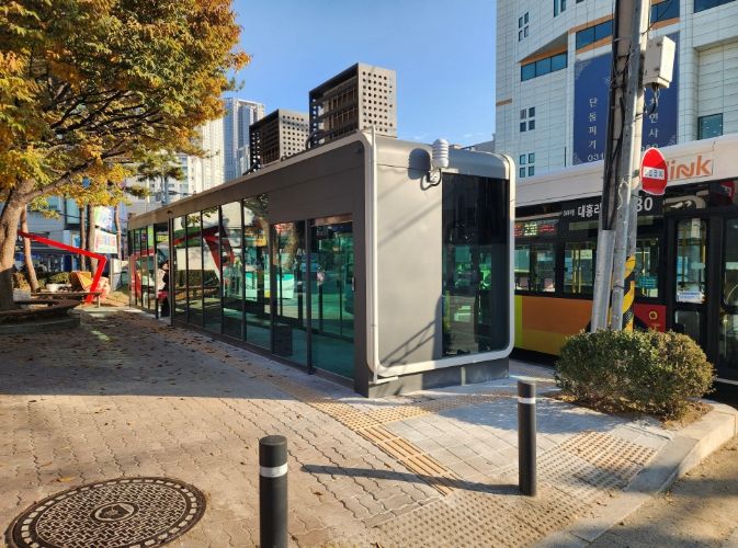 기록적인 한파 대비, 이천터미널 신둔홈 스마트 쉘터 운영 개시