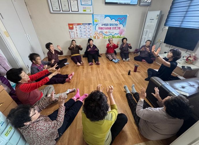 지난해 양생 건강마을 만들기 프로그램 모습