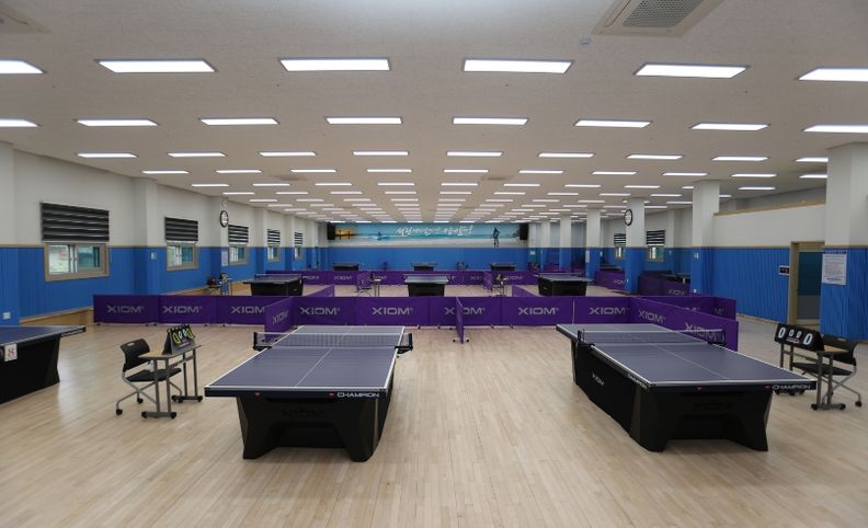생활체육센터(탁구장) 내부