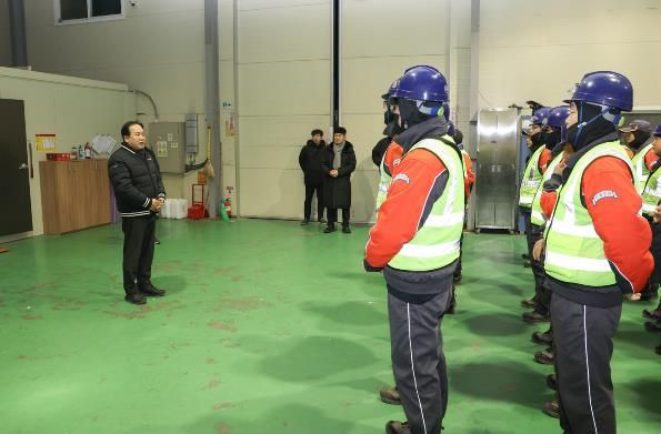 이권재 오산시장, 생활폐기물 수거 현장 방문…환경미화원 애로사항 청취