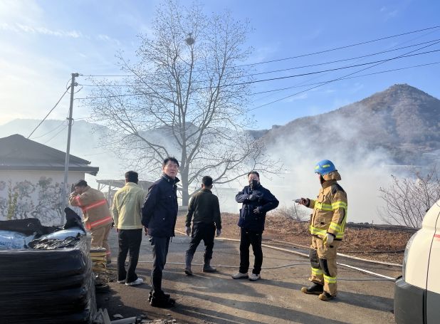 고흥군의회, 긴급 화재 현장 점검