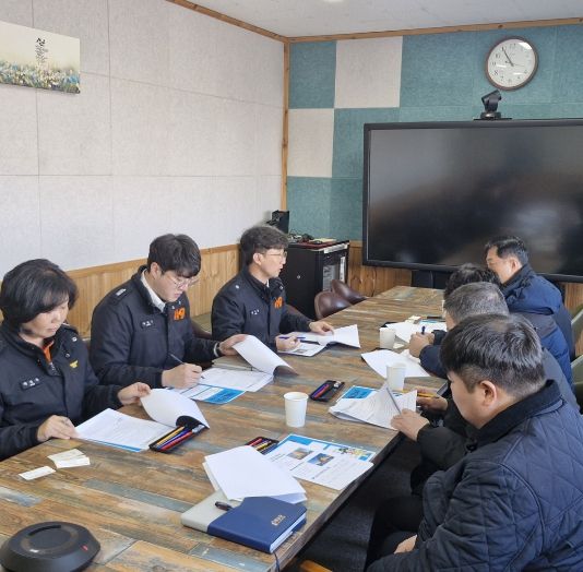 겨울철 화재 위험 선제 대응..해남소방서 대형공사장 관계인 간담회 추진