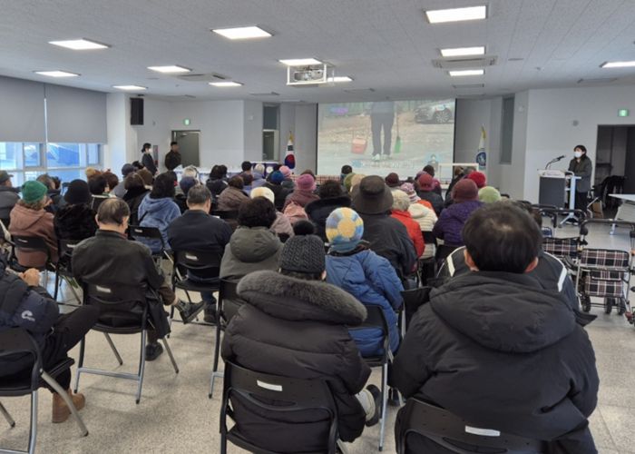 오학동 지역사회보장협의체, 겨울철 노인 낙상사고 예방 위한 안전 교육 진행