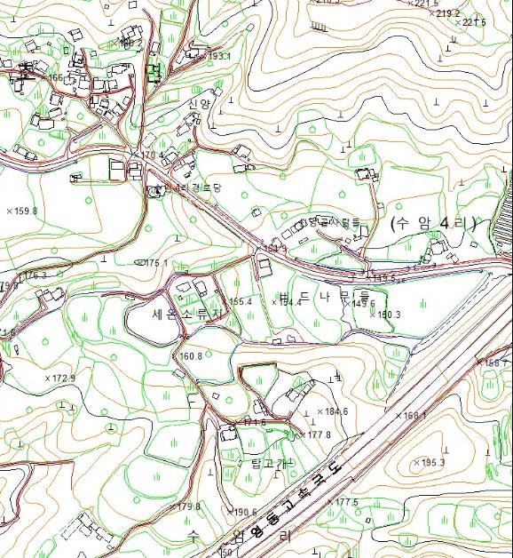 고정밀 전자지도 예시