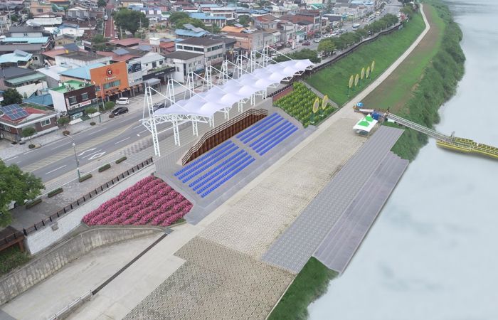 상진수변무대 조감도