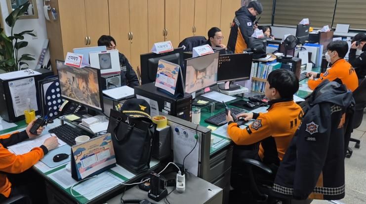 울진소방서, 시뮬레이션 팀 단위 모의 전술훈련 실시