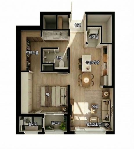 청년·신혼부부 보금자리 48호 조성 (안) 43형 (13평) 청년형 24세대-향후 계획에 따라 변경될 수 있음