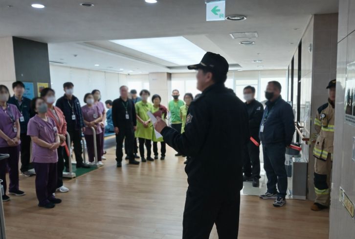 계양소방서, 의료시설 화재대피훈련 추진