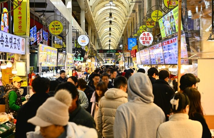 속초관광수산시장 전경