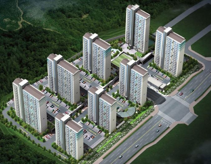 계룡대실4BL 영구임대주택 조감도