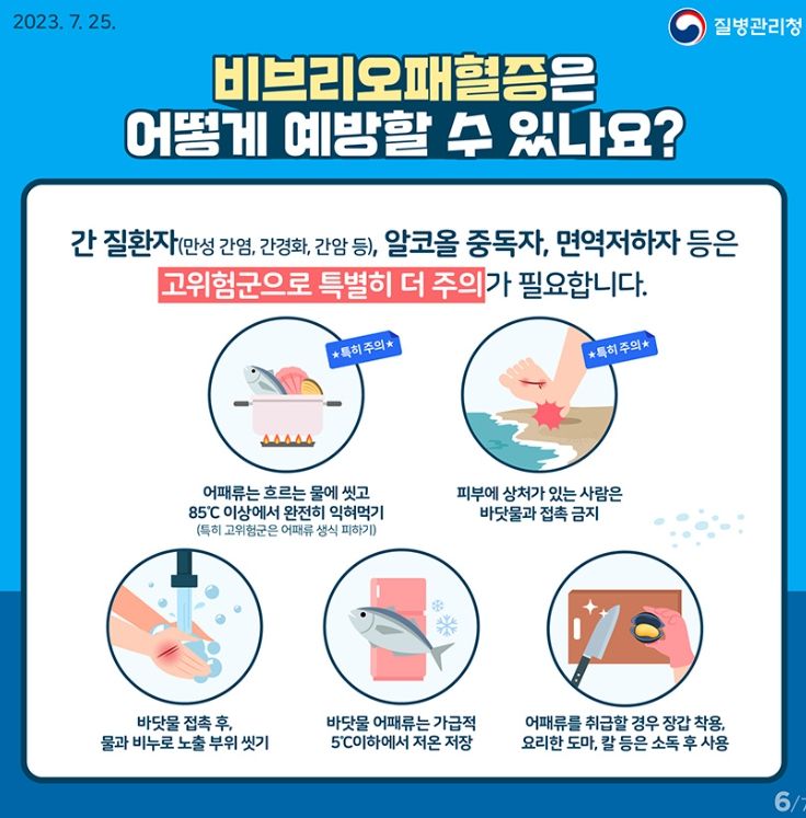 영광군 비브리오 패혈증균 검출, 예방수칙 주의 당부