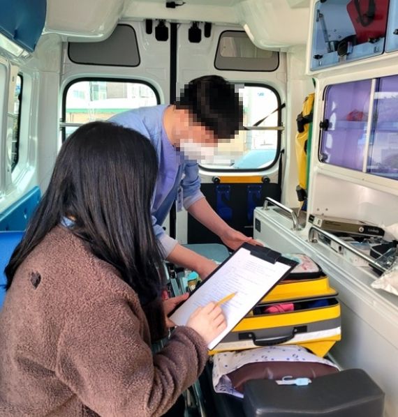 의정부시 보건소, 관내 구급차 관리실태 현장점검