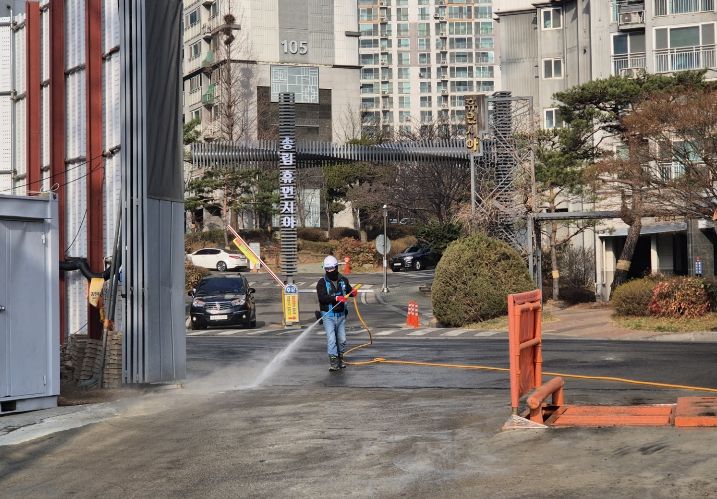 인천 동구, 해빙기 맞아 공사장 비산먼지 집중 관리