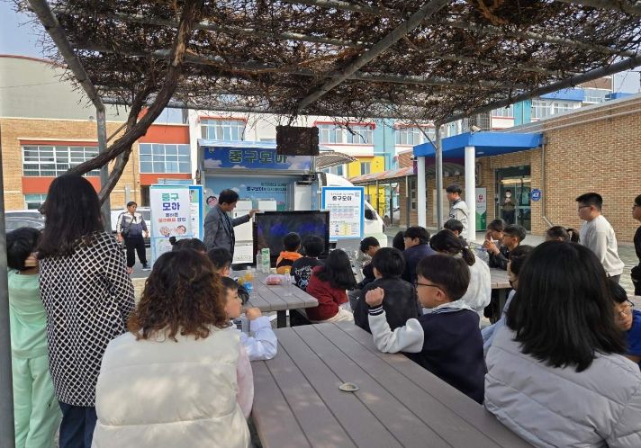 대전 중구, 차량형 자원순환 정거장 ‘중구모아’자원순환 현장교육 실시