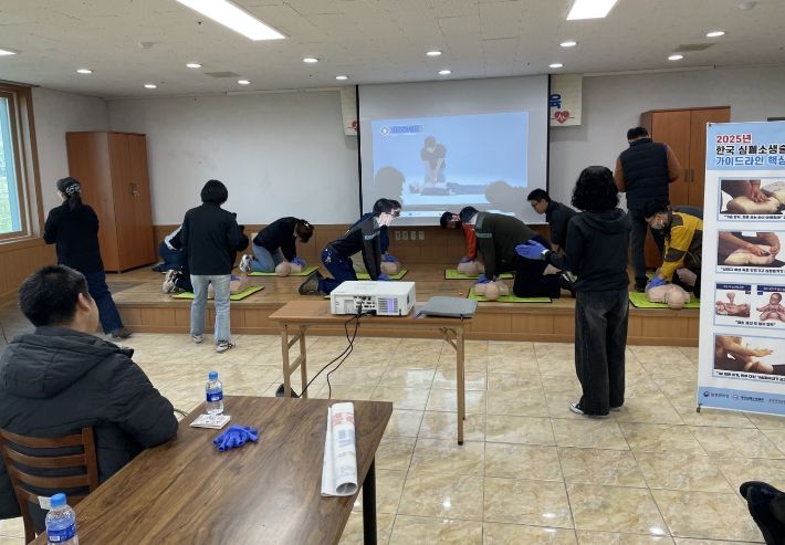 청도군장애인보호작업장, 심폐소생술 및 응급처치 등 교육 실시